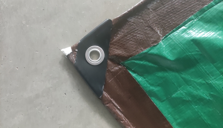 커버 보호용 8'x10' 110GSM 갈색 녹색 PE 방수포