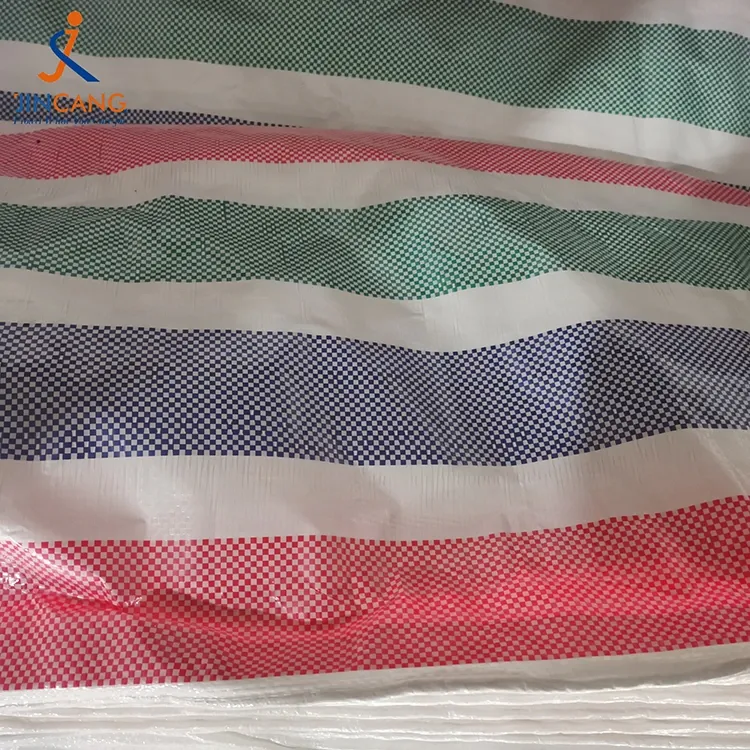 90 GSM 스트립 PE 타포린 롤