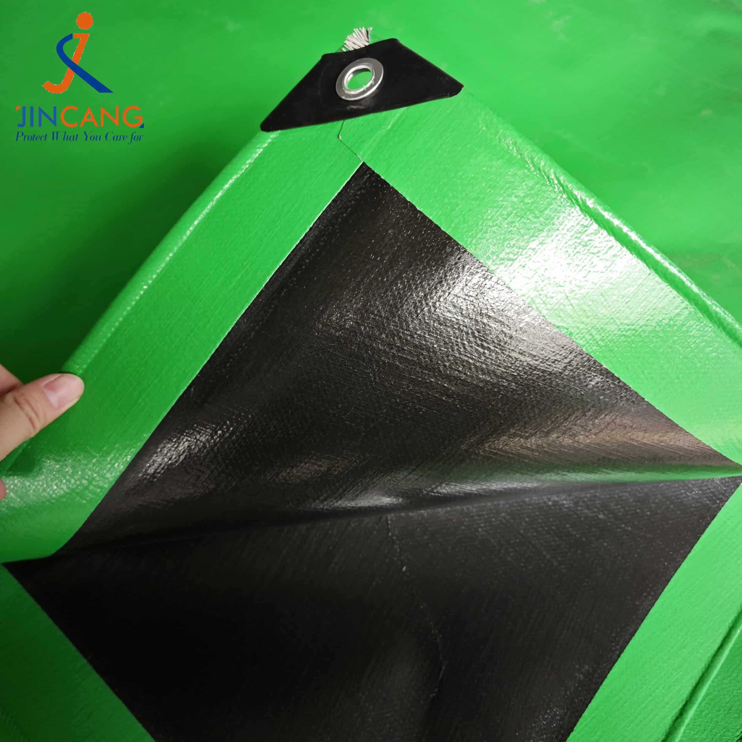 잔디 녹색 300 Gsm 버진 PE 타포린 잔디 녹색 300 Gsm 버진 PE 타포린