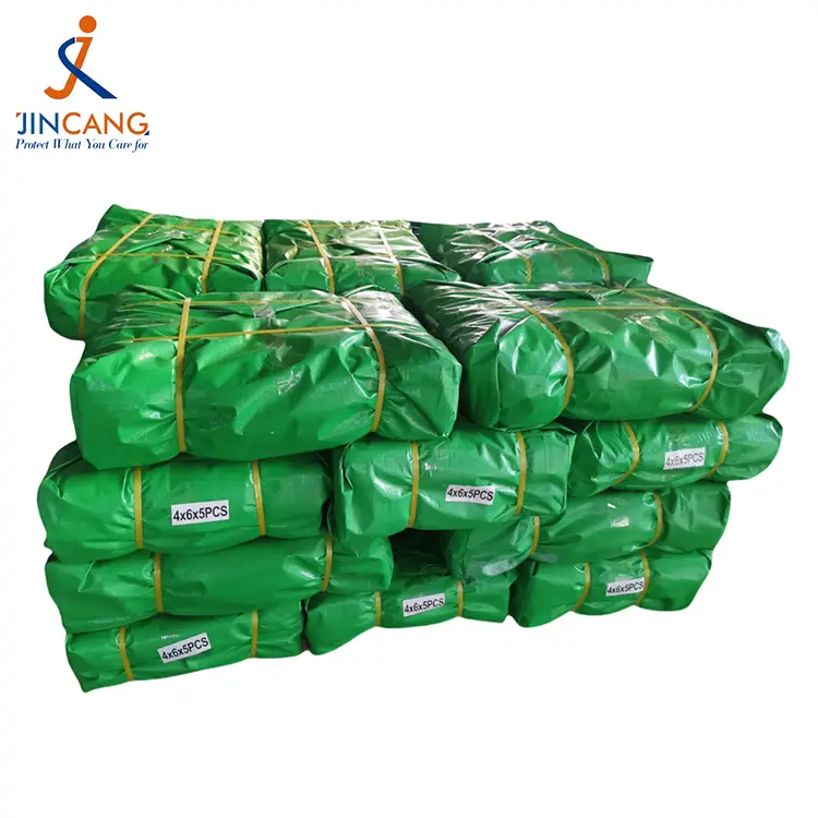 잔디 그린 300 GSM Virgin PE Tarpaulin